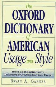 Tapa de The Oxford dictionary of American usage and style