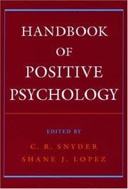 Tapa de Handbook of positive psychology