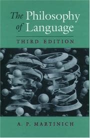 Tapa de The Philosophy of language