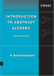 Tapa de Introduction to abstract algebra