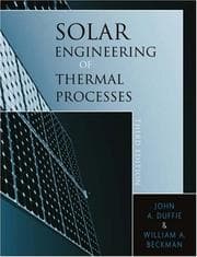 Tapa de Solar engineering of thermal processes