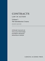 Tapa de Contracts : Law in Action, Volume 1