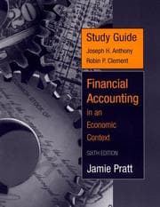 Tapa de Study Guide to accompany Financial Accounting in an Economic Context