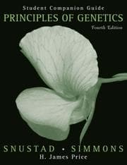 Tapa de Principles of Genetics, Student Companion Guide
