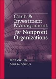 Tapa de Cash & investment management for nonprofit organizations
