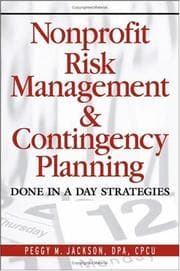 Tapa de Nonprofit Risk Management & Contingency Planning