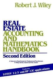 Tapa de Real estate accounting and mathematics handbook