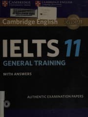 Tapa de Cambridge IELTS 11 General Training Student's Book with Answers with Audio
