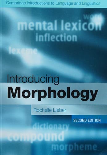 Tapa de Introducing Morphology