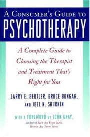 Tapa de A consumer's guide to psychotherapy