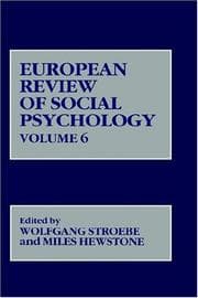 Tapa de European review of social psychology