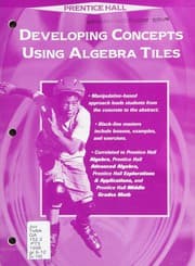 Tapa de Developing concepts using algebra tiles