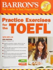 Tapa de Practice exercises for the TOEFL