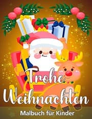 Tapa de Weihnachtsfarbbuch für Kinder Alters 2-4 und 4-8 : Neue Kollektionen - einfach und super süßes einzigartiges Design