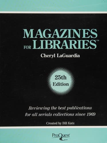 Tapa de Magazines for libraries