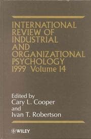 Tapa de International Review of Industrial and Organizational Psychology 1999