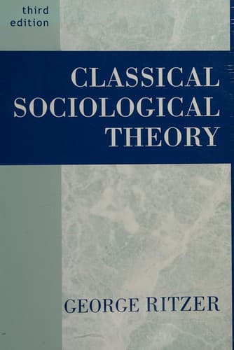 Tapa de Classical sociological theory