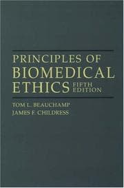 Tapa de Principles of biomedical ethics