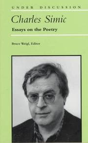 Tapa de Charles Simic