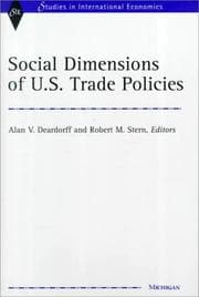 Tapa de Social dimensions of U.S. trade policies