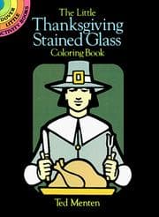 Tapa de The Little Thanksgiving Stained Glass Coloring Book
