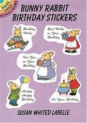 Tapa de Bunny Rabbit Birthday Stickers