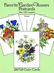 Tapa de Favorite Garden Flowers Postcards