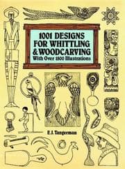 Tapa de 1001 designs for whittling and woodcarving