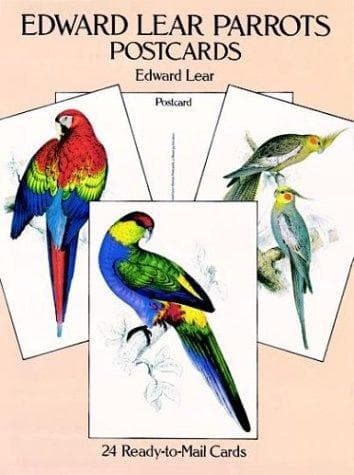 Tapa de Edward Lear Parrots Postcards