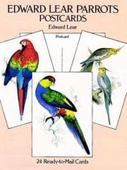 Tapa de Edward Lear Parrots Postcards