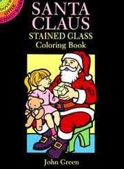 Tapa de Santa Claus Stained Glass Coloring Book