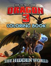 Tapa de How to Train Your Dragon 3 Coloring Book