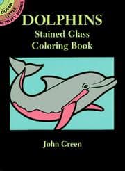 Tapa de Dolphins Stained Glass Coloring Book