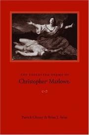 Tapa de The collected poems of Christopher Marlowe