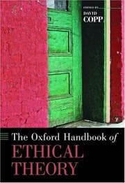 Tapa de The Oxford handbook of ethical theory