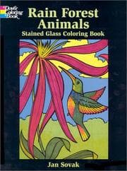 Tapa de Rain Forest Animals Stained Glass Coloring Book