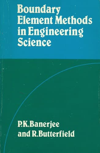 Tapa de Boundary element methods in engineering science