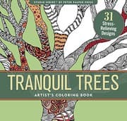 Tapa de Tranquil Trees Adult Coloring Book