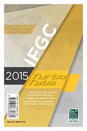 Tapa de 2015 International Fuel Gas Code Turbo Tabs for Soft Cover