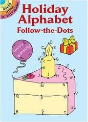 Tapa de Holiday Alphabet Follow-The-Dots (Activity Books, Mazes, Puzzies)