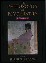 Tapa de The Philosophy of Psychiatry