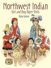Tapa de Northwest Indian Girl and Boy Paper Dolls