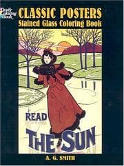 Tapa de Classic Posters Stained Glass Coloring Book