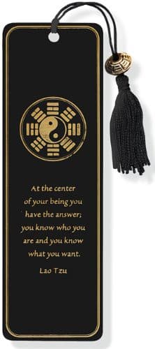 Tapa de Yin Yang Beaded Bookmark