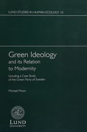 Tapa de Green ideology and its relation to modernity