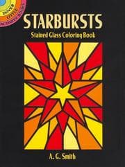 Tapa de Starbursts Stained Glass Coloring Book