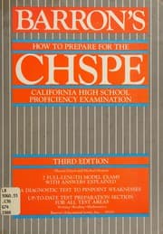 Tapa de Barron's how to prepare for the California high school proficiency examination