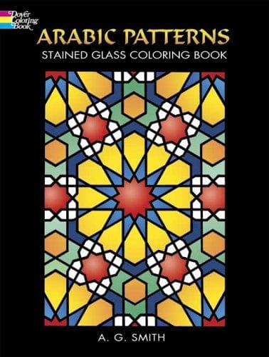 Tapa de Arabic Patterns Stained Glass Coloring Book