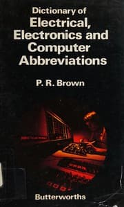 Tapa de Dictionary of electrical, electronics, and computer abbreviations