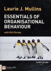 Tapa de Essentials of organisational behaviour